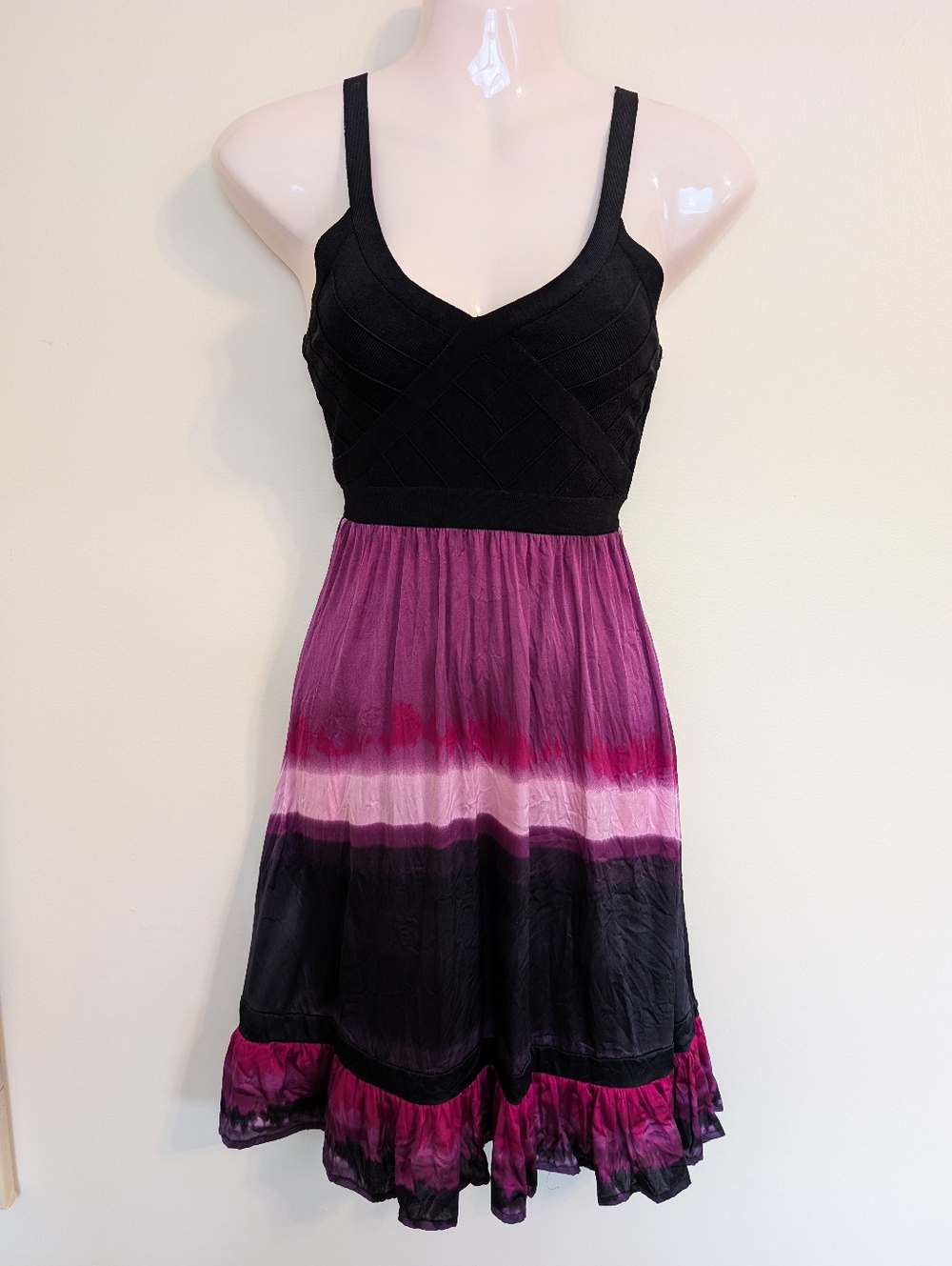 Bebe Y2K Silk Mini Dress Small